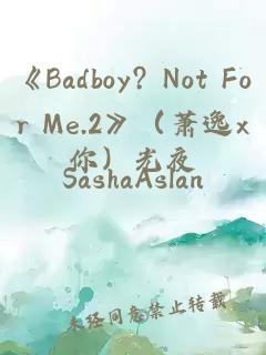 《Badboy? Not For Me.2》（萧逸x你）光夜